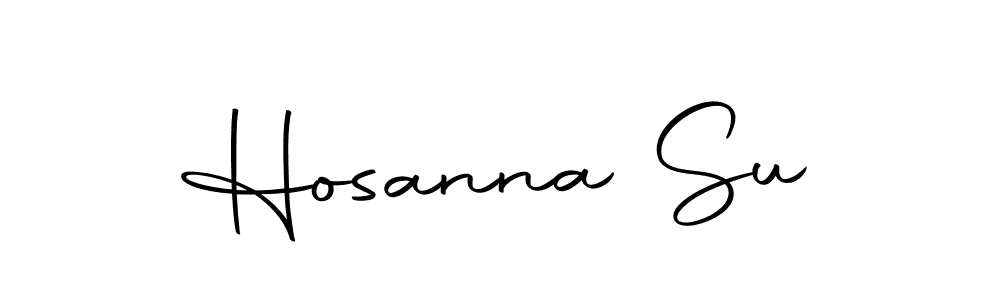 Make a beautiful signature design for name Hosanna Su. Use this online signature maker to create a handwritten signature for free. Hosanna Su signature style 10 images and pictures png