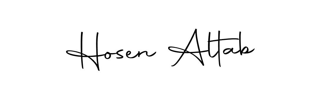 Use a signature maker to create a handwritten signature online. With this signature software, you can design (Autography-DOLnW) your own signature for name Hosen Altab. Hosen Altab signature style 10 images and pictures png
