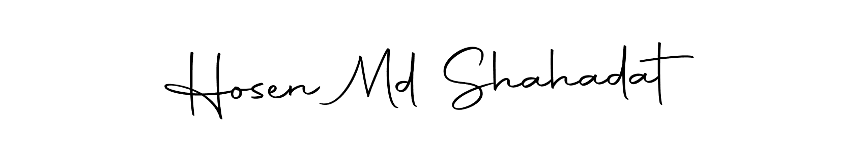 Hosen Md Shahadat stylish signature style. Best Handwritten Sign (Autography-DOLnW) for my name. Handwritten Signature Collection Ideas for my name Hosen Md Shahadat. Hosen Md Shahadat signature style 10 images and pictures png