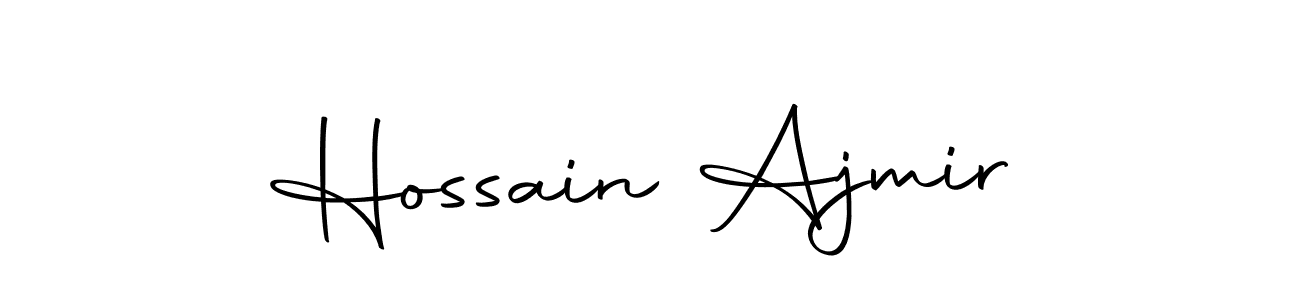How to make Hossain Ajmir name signature. Use Autography-DOLnW style for creating short signs online. This is the latest handwritten sign. Hossain Ajmir signature style 10 images and pictures png