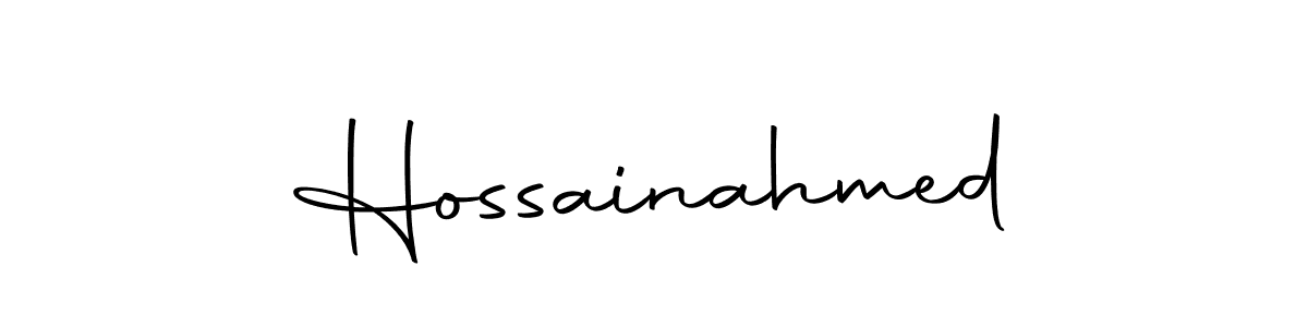 You can use this online signature creator to create a handwritten signature for the name Hossainahmed. This is the best online autograph maker. Hossainahmed signature style 10 images and pictures png