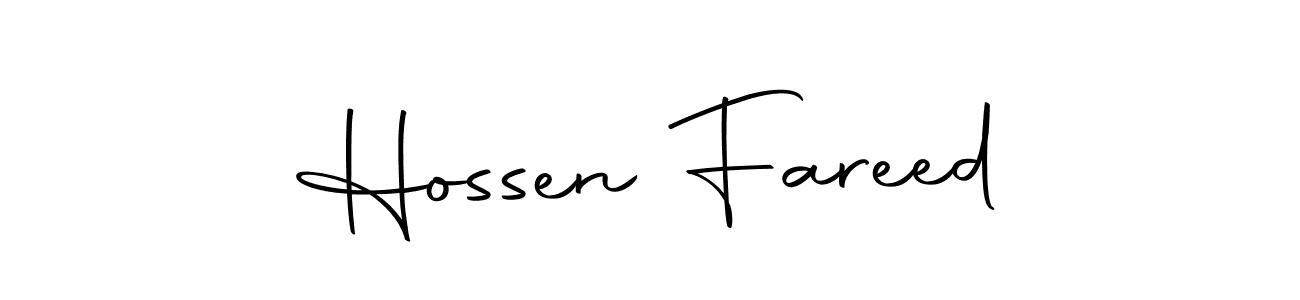 Create a beautiful signature design for name Hossen Fareed. With this signature (Autography-DOLnW) fonts, you can make a handwritten signature for free. Hossen Fareed signature style 10 images and pictures png