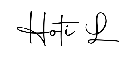 Elevate your brand with a stunning Hoti L eSignature. The Autography-DOLnW style provides a balanced, flowing aesthetic for everyday signing. Hoti L signature style 10 images and pictures png