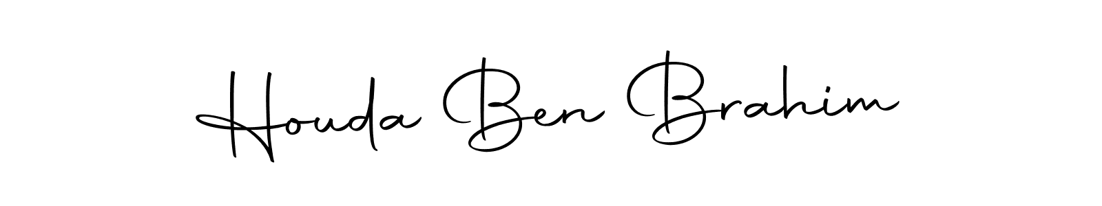 How to make Houda Ben Brahim signature? Autography-DOLnW is a professional autograph style. Create handwritten signature for Houda Ben Brahim name. Houda Ben Brahim signature style 10 images and pictures png