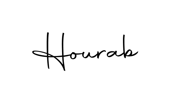 You should practise on your own different ways (Autography-DOLnW) to write your name (Hourab) in signature. don't let someone else do it for you. Hourab signature style 10 images and pictures png