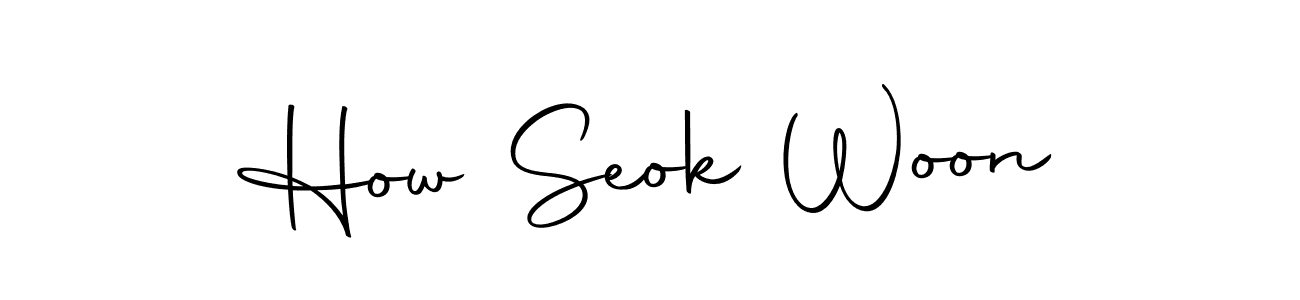 Make a beautiful signature design for name How Seok Woon. Use this online signature maker to create a handwritten signature for free. How Seok Woon signature style 10 images and pictures png