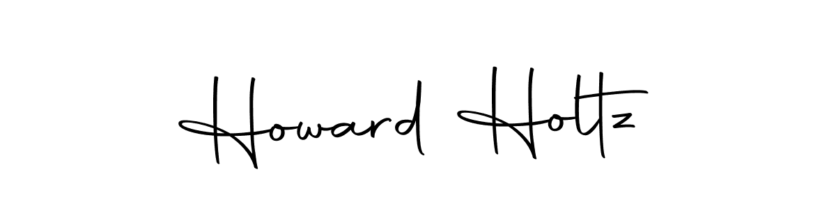 How to make Howard Holtz name signature. Use Autography-DOLnW style for creating short signs online. This is the latest handwritten sign. Howard Holtz signature style 10 images and pictures png