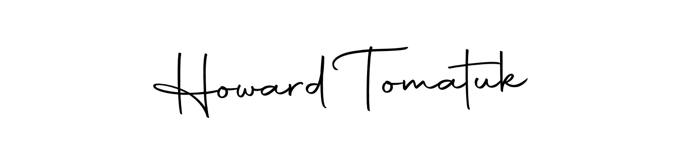 How to make Howard Tomatuk signature? Autography-DOLnW is a professional autograph style. Create handwritten signature for Howard Tomatuk name. Howard Tomatuk signature style 10 images and pictures png