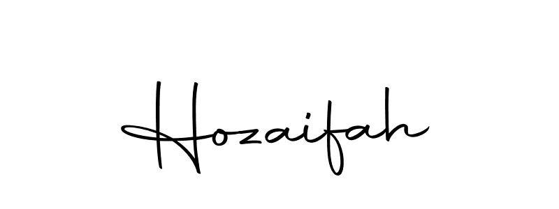 Create a beautiful signature design for name Hozaifah. With this signature (Autography-DOLnW) fonts, you can make a handwritten signature for free. Hozaifah signature style 10 images and pictures png