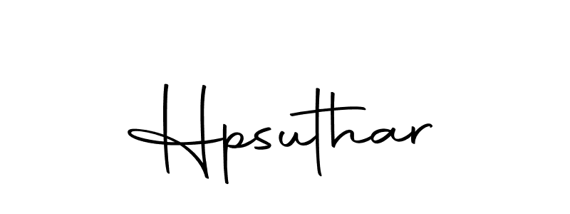 Create a beautiful signature design for name Hpsuthar. With this signature (Autography-DOLnW) fonts, you can make a handwritten signature for free. Hpsuthar signature style 10 images and pictures png
