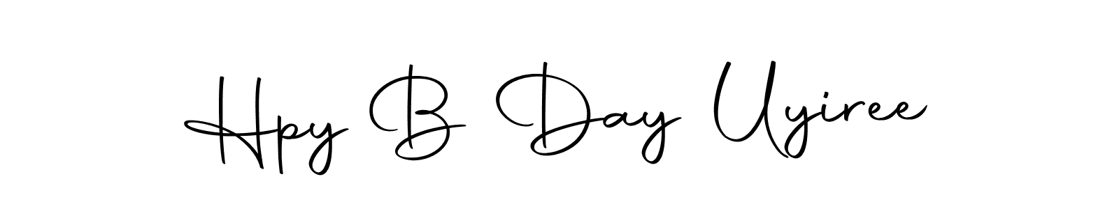 How to make Hpy B Day Uyiree signature? Autography-DOLnW is a professional autograph style. Create handwritten signature for Hpy B Day Uyiree name. Hpy B Day Uyiree signature style 10 images and pictures png