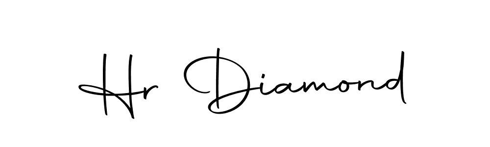 How to make Hr Diamond name signature. Use Autography-DOLnW style for creating short signs online. This is the latest handwritten sign. Hr Diamond signature style 10 images and pictures png
