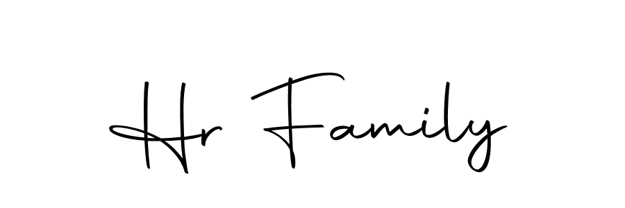 How to make Hr Family name signature. Use Autography-DOLnW style for creating short signs online. This is the latest handwritten sign. Hr Family signature style 10 images and pictures png