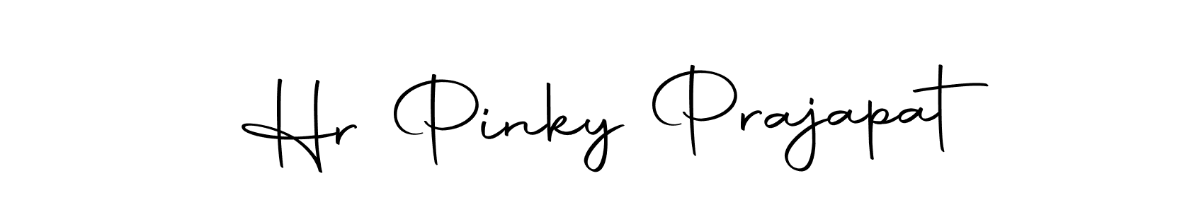 The best way (Autography-DOLnW) to make a short signature is to pick only two or three words in your name. The name Hr Pinky Prajapat include a total of six letters. For converting this name. Hr Pinky Prajapat signature style 10 images and pictures png