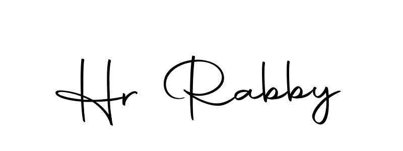 if you are searching for the best signature style for your name Hr Rabby. so please give up your signature search. here we have designed multiple signature styles  using Autography-DOLnW. Hr Rabby signature style 10 images and pictures png