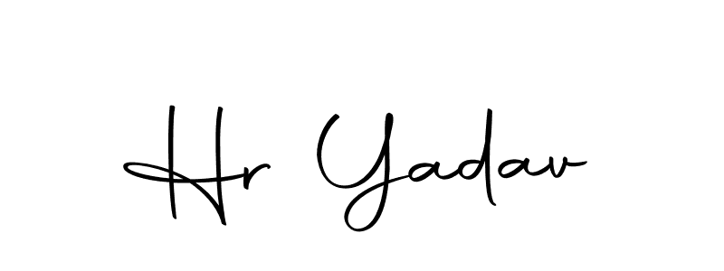 How to make Hr Yadav signature? Autography-DOLnW is a professional autograph style. Create handwritten signature for Hr Yadav name. Hr Yadav signature style 10 images and pictures png