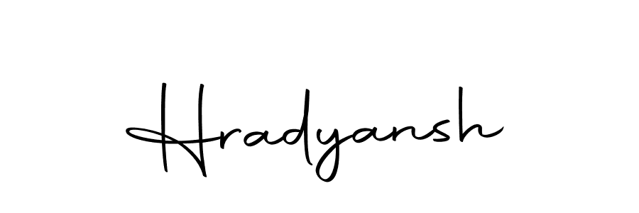 Make a beautiful signature design for name Hradyansh. With this signature (Autography-DOLnW) style, you can create a handwritten signature for free. Hradyansh signature style 10 images and pictures png