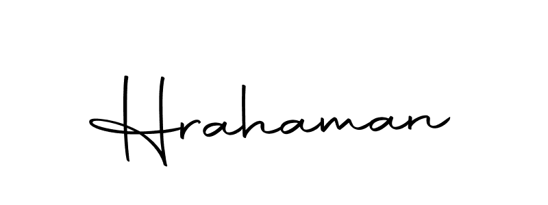 Create a beautiful signature design for name Hrahaman. With this signature (Autography-DOLnW) fonts, you can make a handwritten signature for free. Hrahaman signature style 10 images and pictures png