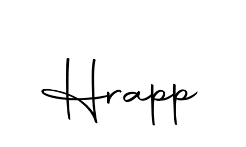 How to make Hrapp signature? Autography-DOLnW is a professional autograph style. Create handwritten signature for Hrapp name. Hrapp signature style 10 images and pictures png