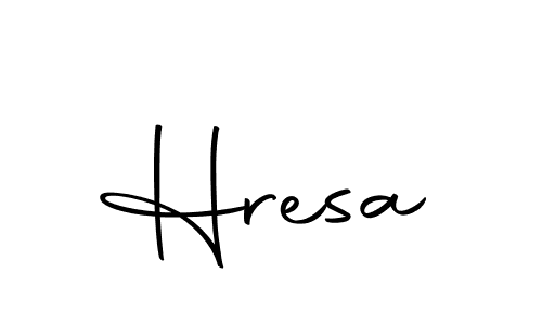 Hresa stylish signature style. Best Handwritten Sign (Autography-DOLnW) for my name. Handwritten Signature Collection Ideas for my name Hresa. Hresa signature style 10 images and pictures png