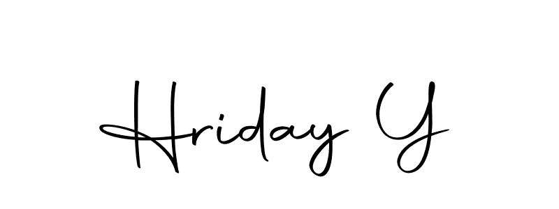 if you are searching for the best signature style for your name Hriday Y. so please give up your signature search. here we have designed multiple signature styles  using Autography-DOLnW. Hriday Y signature style 10 images and pictures png