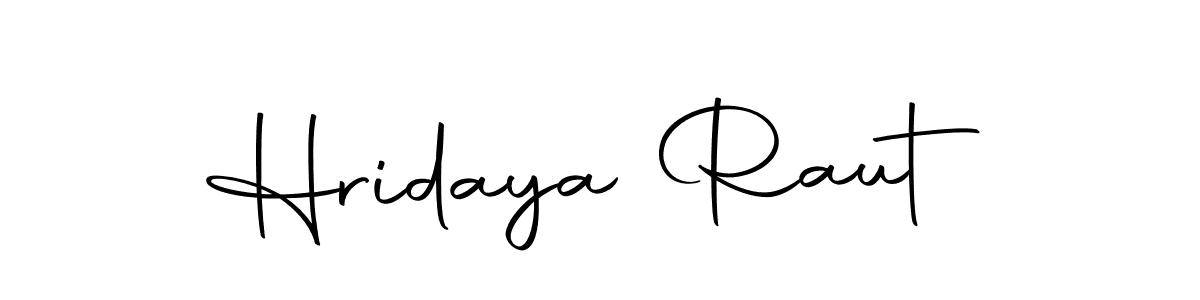 Create a beautiful signature design for name Hridaya Raut. With this signature (Autography-DOLnW) fonts, you can make a handwritten signature for free. Hridaya Raut signature style 10 images and pictures png