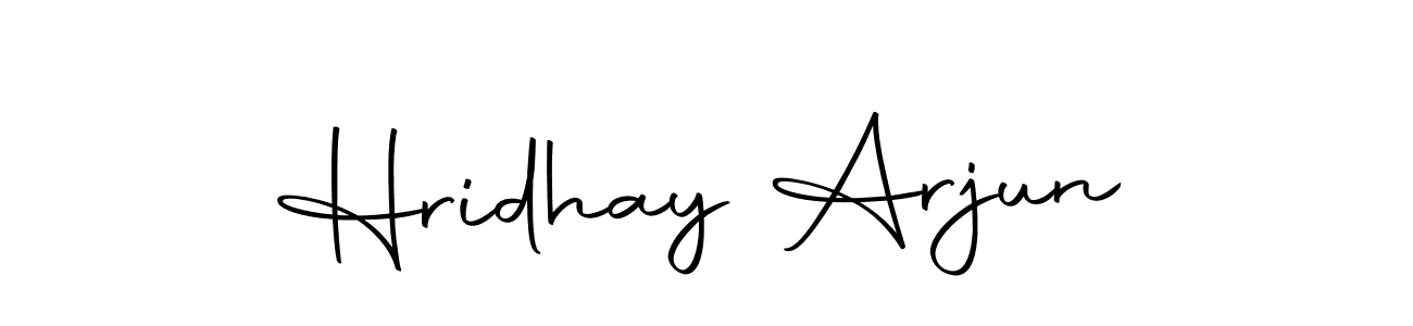 Also we have Hridhay Arjun name is the best signature style. Create professional handwritten signature collection using Autography-DOLnW autograph style. Hridhay Arjun signature style 10 images and pictures png