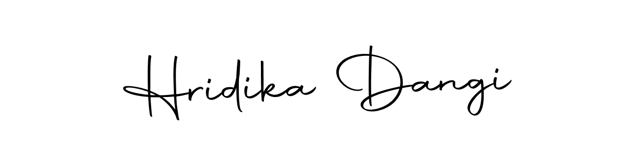 The best way (Autography-DOLnW) to make a short signature is to pick only two or three words in your name. The name Hridika Dangi include a total of six letters. For converting this name. Hridika Dangi signature style 10 images and pictures png