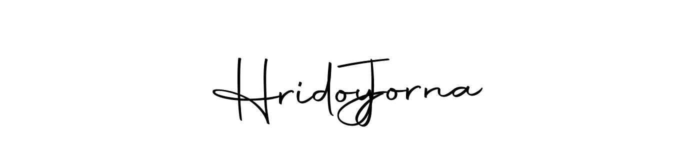 How to make Hridoy   Jorna name signature. Use Autography-DOLnW style for creating short signs online. This is the latest handwritten sign. Hridoy   Jorna signature style 10 images and pictures png