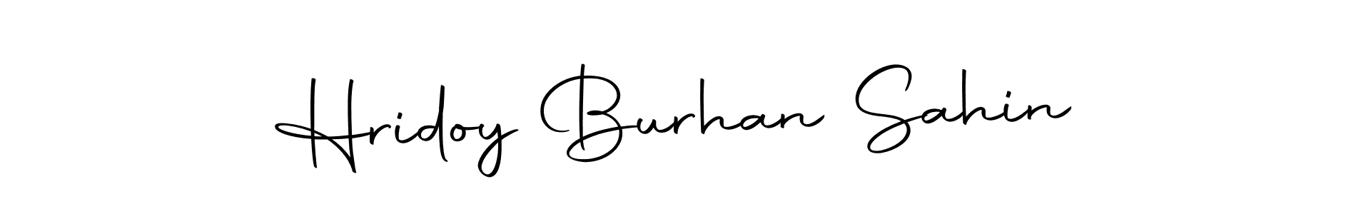 Create a beautiful signature design for name Hridoy Burhan Sahin. With this signature (Autography-DOLnW) fonts, you can make a handwritten signature for free. Hridoy Burhan Sahin signature style 10 images and pictures png