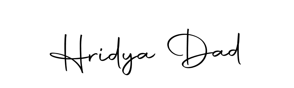 Make a beautiful signature design for name Hridya Dad. With this signature (Autography-DOLnW) style, you can create a handwritten signature for free. Hridya Dad signature style 10 images and pictures png