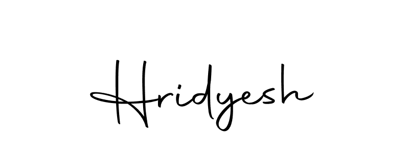 Design your own signature with our free online signature maker. With this signature software, you can create a handwritten (Autography-DOLnW) signature for name Hridyesh. Hridyesh signature style 10 images and pictures png