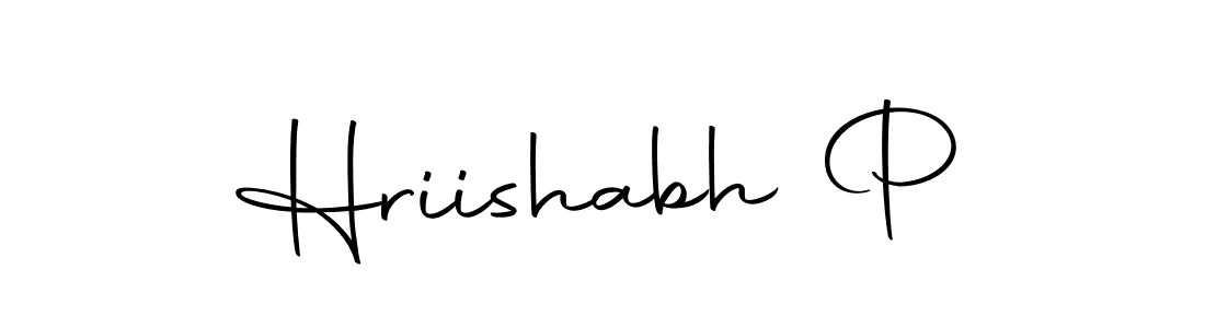 Use a signature maker to create a handwritten signature online. With this signature software, you can design (Autography-DOLnW) your own signature for name Hriishabh P. Hriishabh P signature style 10 images and pictures png