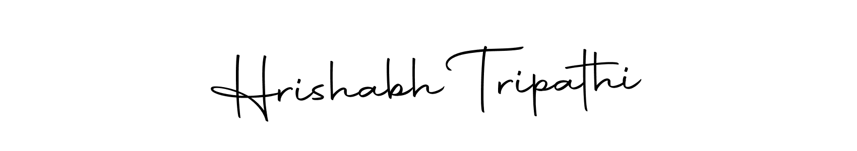 How to make Hrishabh Tripathi name signature. Use Autography-DOLnW style for creating short signs online. This is the latest handwritten sign. Hrishabh Tripathi signature style 10 images and pictures png