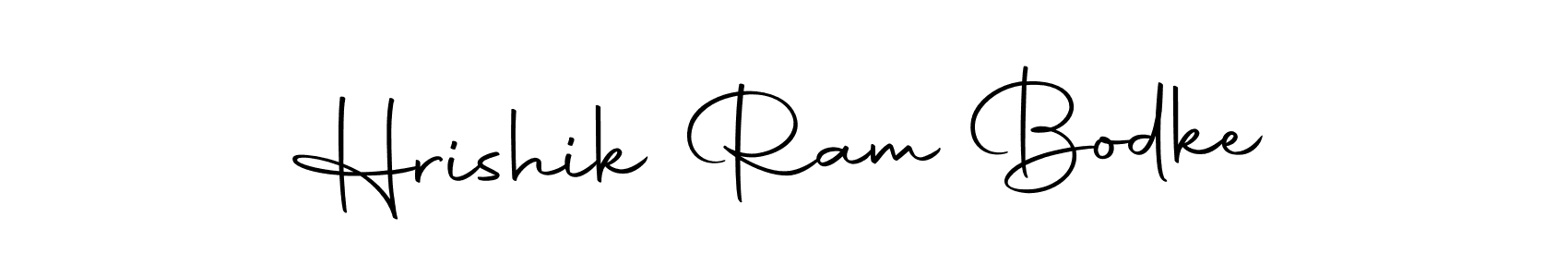 How to make Hrishik Ram Bodke name signature. Use Autography-DOLnW style for creating short signs online. This is the latest handwritten sign. Hrishik Ram Bodke signature style 10 images and pictures png