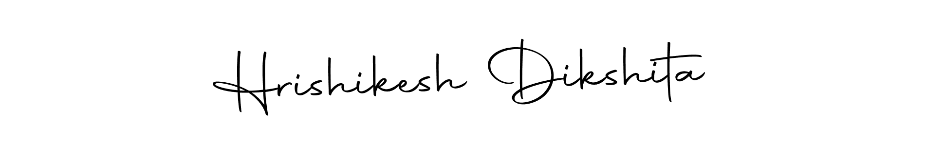 How to make Hrishikesh Dikshita name signature. Use Autography-DOLnW style for creating short signs online. This is the latest handwritten sign. Hrishikesh Dikshita signature style 10 images and pictures png