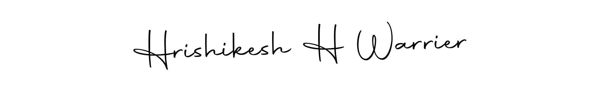 Design your own signature with our free online signature maker. With this signature software, you can create a handwritten (Autography-DOLnW) signature for name Hrishikesh H Warrier. Hrishikesh H Warrier signature style 10 images and pictures png
