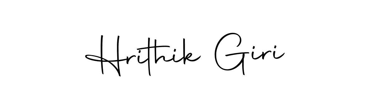 Create a beautiful signature design for name Hrithik Giri. With this signature (Autography-DOLnW) fonts, you can make a handwritten signature for free. Hrithik Giri signature style 10 images and pictures png