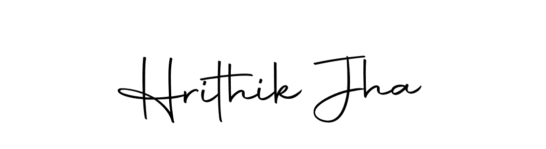 How to make Hrithik Jha name signature. Use Autography-DOLnW style for creating short signs online. This is the latest handwritten sign. Hrithik Jha signature style 10 images and pictures png