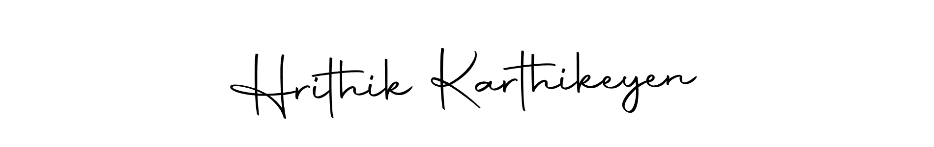 Design your own signature with our free online signature maker. With this signature software, you can create a handwritten (Autography-DOLnW) signature for name Hrithik Karthikeyen. Hrithik Karthikeyen signature style 10 images and pictures png