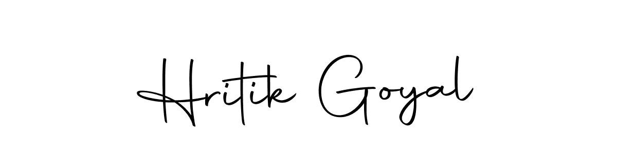 Also we have Hritik Goyal name is the best signature style. Create professional handwritten signature collection using Autography-DOLnW autograph style. Hritik Goyal signature style 10 images and pictures png