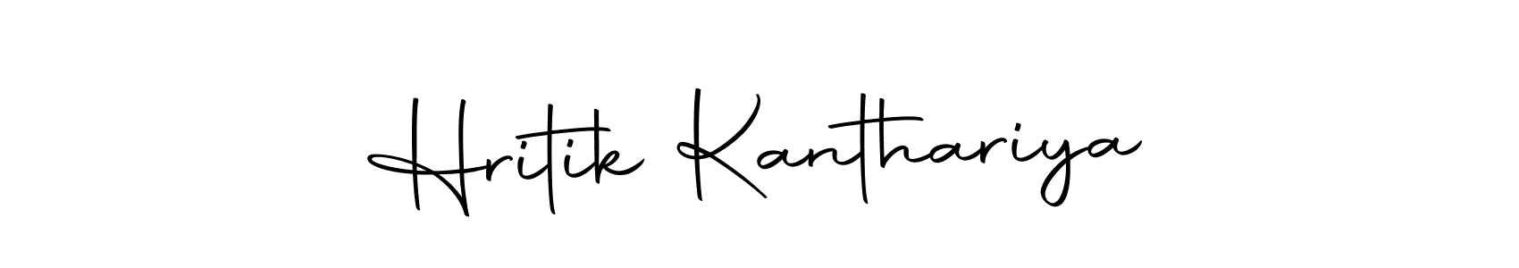 The best way (Autography-DOLnW) to make a short signature is to pick only two or three words in your name. The name Hritik Kanthariya include a total of six letters. For converting this name. Hritik Kanthariya signature style 10 images and pictures png