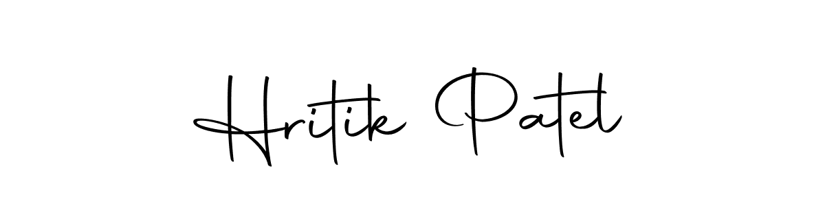 Use a signature maker to create a handwritten signature online. With this signature software, you can design (Autography-DOLnW) your own signature for name Hritik Patel. Hritik Patel signature style 10 images and pictures png