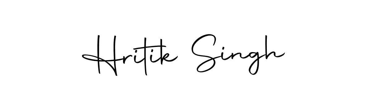 Create a beautiful signature design for name Hritik Singh. With this signature (Autography-DOLnW) fonts, you can make a handwritten signature for free. Hritik Singh signature style 10 images and pictures png