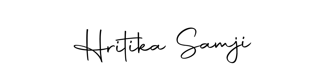 Also we have Hritika Samji name is the best signature style. Create professional handwritten signature collection using Autography-DOLnW autograph style. Hritika Samji signature style 10 images and pictures png