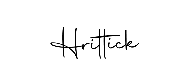 if you are searching for the best signature style for your name Hrittick. so please give up your signature search. here we have designed multiple signature styles  using Autography-DOLnW. Hrittick signature style 10 images and pictures png