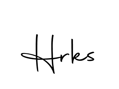 Use a signature maker to create a handwritten signature online. With this signature software, you can design (Autography-DOLnW) your own signature for name Hrks. Hrks signature style 10 images and pictures png