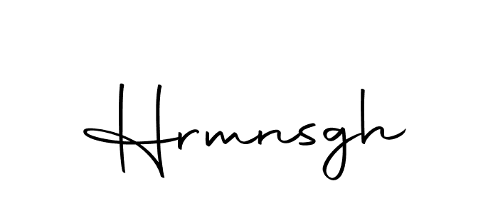 How to make Hrmnsgh name signature. Use Autography-DOLnW style for creating short signs online. This is the latest handwritten sign. Hrmnsgh signature style 10 images and pictures png