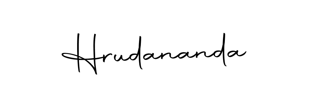 How to make Hrudananda signature? Autography-DOLnW is a professional autograph style. Create handwritten signature for Hrudananda name. Hrudananda signature style 10 images and pictures png