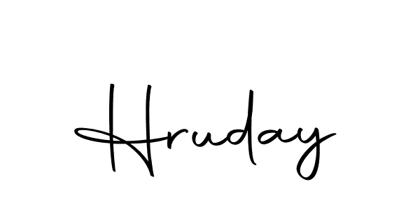 Similarly Autography-DOLnW is the best handwritten signature design. Signature creator online .You can use it as an online autograph creator for name Hruday. Hruday signature style 10 images and pictures png